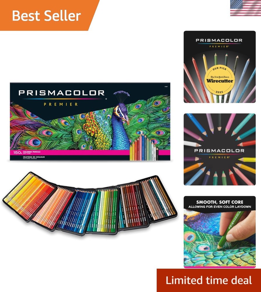 Prisma Colored Pencils – 150 Assorted Colors for Artistic Expression