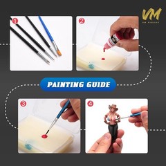 Eco-Friendly Miniature Paint Set – 24 Water-Based Pigments for Models, Non-Fadin