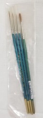 4 PC Royal Pure Red Sable Paint Brush Set – Paint Brushes Sizes 10/0, 5/0, 0, 4