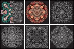 Momenta Brea Reese Mandala Scratch Art Paper Pad 8×8 Inch 6 Intricate Designs