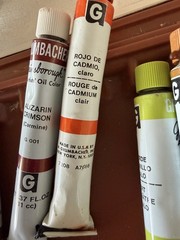 Vintage Grumbacher #322 Tole Painting Set Complete Oil Paint Kit Box Brushes USA