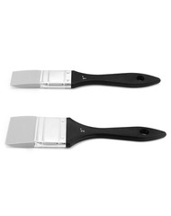 Paint Brush, Silicone Color Shaper Brush, 2 Pcs 1 inch,2 inch Solid Flat Flex…
