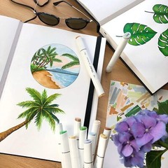 Ohuhu Marker Pads Art Sketchbook 8.3″ ×11.7″, 156 Pages, Hardcover Sketch Book