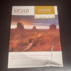 Moab By Legion Paper Entrada Rag Natural 190 Double-Sided 8.5×11 – 25 sheets
