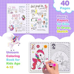 Art Supplies for Kids,66Pcs Drawing Kits with Unicorn Storage Case for Girls Age