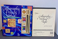 NEW Calligraphy Projects Workstation by Manda Hanson – 1993, Hardcover & Paper