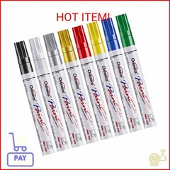 Overseas Paint Marker Pens – 8 Colors Oil Based Permanent Markers, Waterproof, Q
