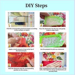 QYLTHRA Flowers Diamond Art Kit for Adults & Beginners – 5D Sunlit Petals