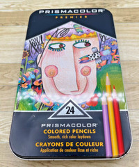 Prismacolor Premier Colored Pencils Artist Quality Rich Thick Color 24 Piece EUC