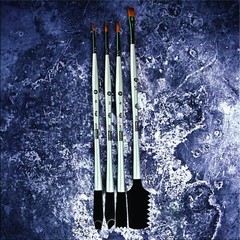 Ing 963866 Texture No.2 Finnabair Art Basics Double Ended Brush Set 4/pack Sil