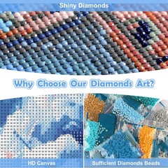July 4th Diamonds Painting Kits for Adults Beginner,DIY 5D American Flag Diamon