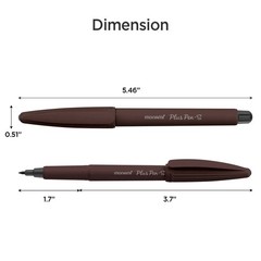 12 PCS Plus Pen S Felt Tip Pens Fine Point 0.4mm Assorted Colors Calligraphy
