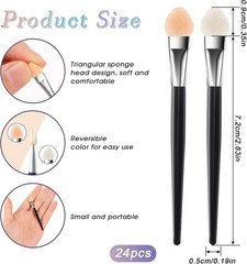 24 Pcs Sponge Applicators,Small Sponge Painting Brushes Detailed Ink Paints B…