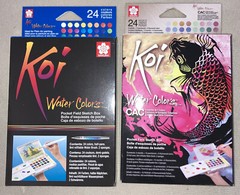 2 Sakura Koi Water Colors Pocket Field Sketch Boxes (24 colors)