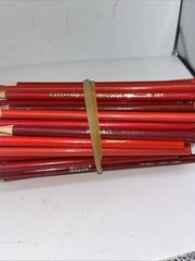 Lot 100 Crazart Prang Crayola Colored Pencils Red Brown BULK Used New Mixed ~7”