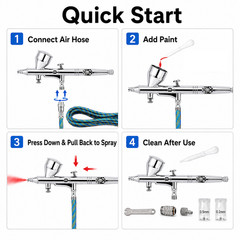 Airbrush Pen Kit | All Tools Included, Ready to Use | For Art & Design