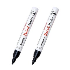 Artsunlvy Black Paint Pens Permanent Markers – 2 Pack Oil Based Quick Dry Wat…