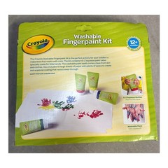 Crayola Washable Fingerpaint Kit for Toddlers, 81-1452