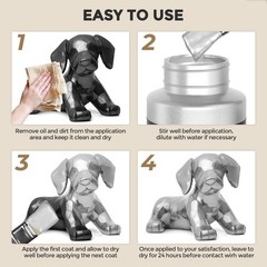 Metallic Silver Acrylic Paint 8.45oz – Non-Toxic, Fade-Resistant Art Supplies fo