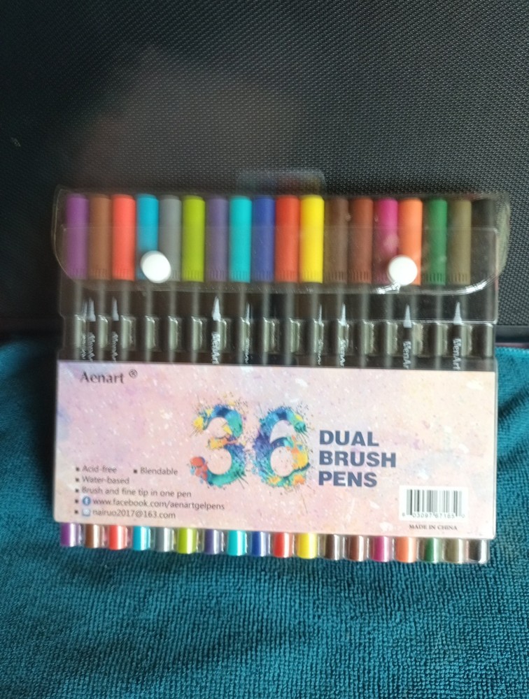 Dual Markers Brush Pens 36 Fine Point Art Marker Double Tip Colored Pen for A…