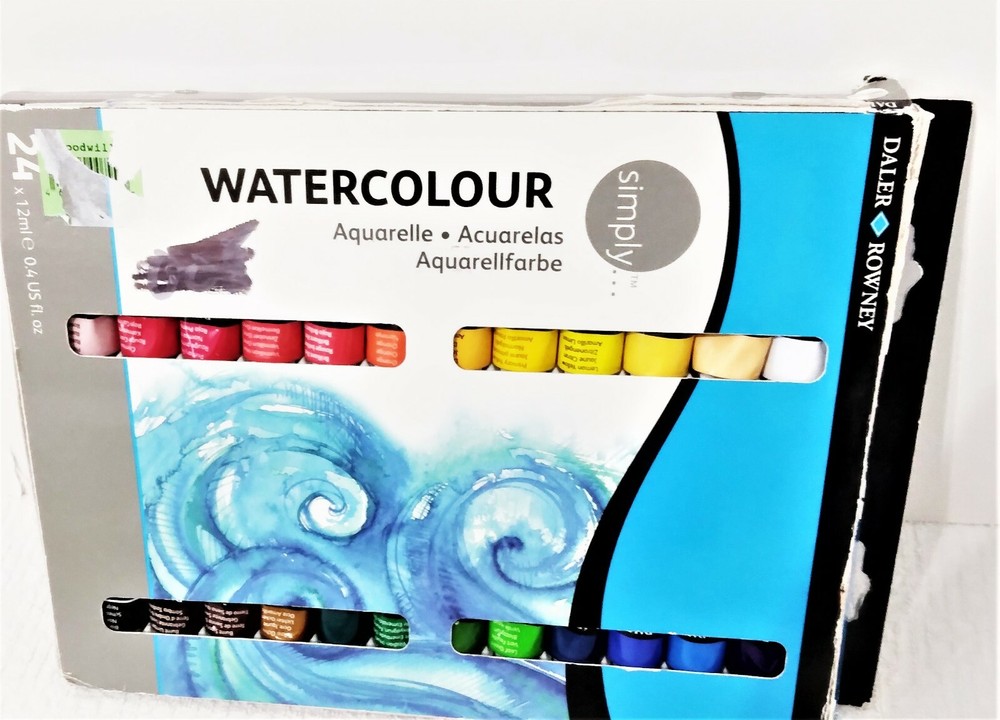 Daler – Rowney Simply Watercolors 24 x 12ml Paint Set .4 Fl Oz 800