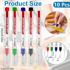 10 Pcs Long Head Deep Hole Marker – Long Nib Marker, Multi-Purpose Deep Hole Mar