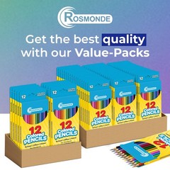 100 Pack (1200 Count) Colored Pencils Bulk Set, 12 Assorted Pre Sharpened Pen…