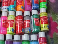 Assorted Craft Smart, FolkArt Acrylic Paint Multicolor 37 ct.Lot NEW SEALED