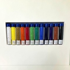 KISSHO Japanese Painting Nihonga Pigment Paint 12 Colors Set 15cc Bottle NEW
