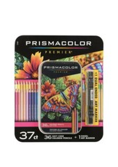 Prismacolor Premier 36ct Soft Core Colored Pencils + 1 Chisel Marker 2118045