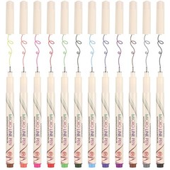 CHARSOCO 01 Micro Fine Point Pen Set – 12 Waterproof Archival Ink Colors, 0.2…