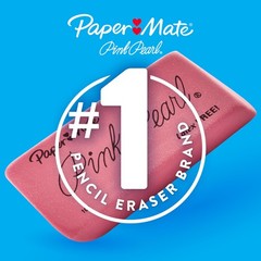 Paper Mate Pink Pearl Erasers, Medium, 24 Count – 24 (Pack of 1),