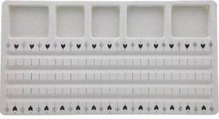 13-3/4″ x 7-1/2″ Flocked 4 Strand Bead Tray