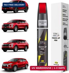 XNA Red Diamond(P62) for Mitsubishi Touch Up Paint, 2 in 1 Car Scratch Remover w