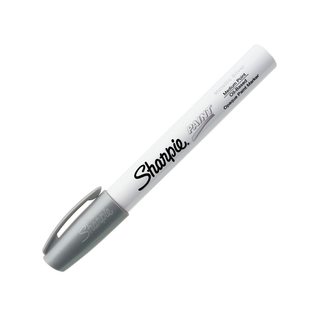 Silver Marking Pen Medium Point Oil Based Quick Drying Opaque Paint Marker