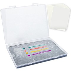 Stay Wet Palette for Acrylic Painting Wet Palette Tray with Sponges and 100 P…