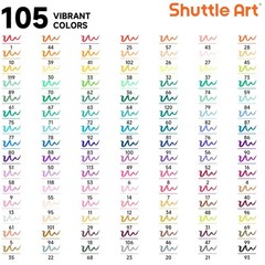 Water-based Ink Brush Marker Set + Coloring Book