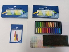 Faber-Castell colored pencils set of 36 colors and soft pastels set of 24 colors