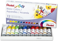 Arts Water Colors, Assorted, 5ml Tubes, 12 Color Set (WFRS-12)