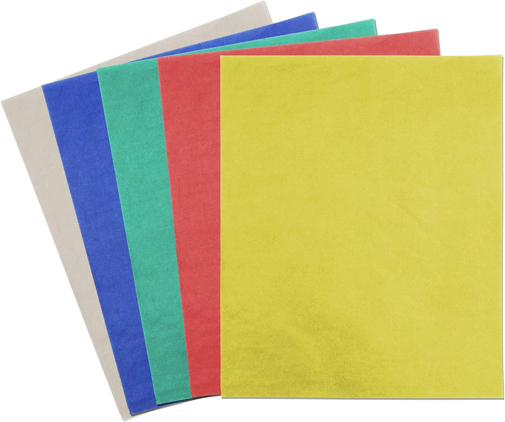 Tracing Paper for Sewing – 5 Colors, 9 X 11 In, 50 Sheets – Transfer Paper for F