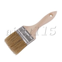 White Bristle Wood Handle Universal Paint Brush 2.5 inch for Painting Oily Wood