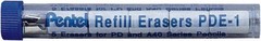 Pack of 15 Non-Abrasive Quicker Clicker Eraser Refills for Mechanical Pencils