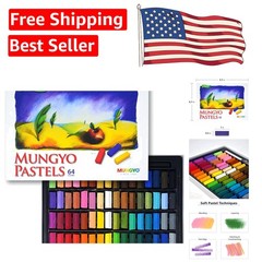 Professional 64 Color Soft Pastel Set – Non-Toxic, Blendable & Long-Lasting