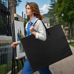 ZKOO Art Portfolio Bag, 24 x 36 Extra Large Light 24 x 36 Inches, Black