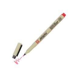 XSDK-BR-19 Sakura Pigma Brush Marker Pen, Red Ink, Pack of 12