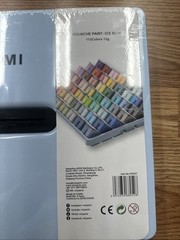 Gouache Paint Set 12g 112 Colors HIMI Twin Jelly Design Toxic Canvas Ice Blue