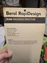Berol RapiDesign Template R-546 Program Structure Template NIP Sealed
