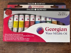 Georgian Water Mixable Oil Paint Set of 10, 20ml Tubes