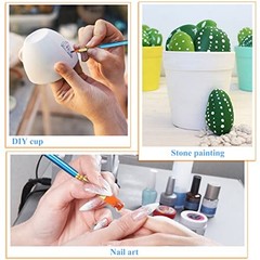 20 Pcs Paint Brushes, Acrylic Painting Brush Set, Watercolor Brushes, 20 PCS