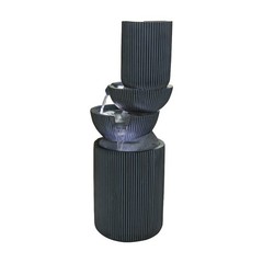 40″ H Modern Fountain with 3 Cool White LEDS